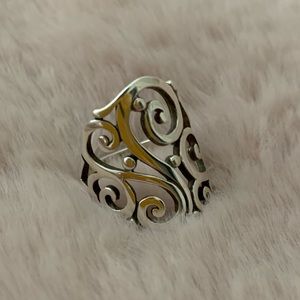 James Avery Silver Open Sorrento Ring